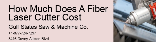 How Much Does A Fiber Laser Cutter Cost